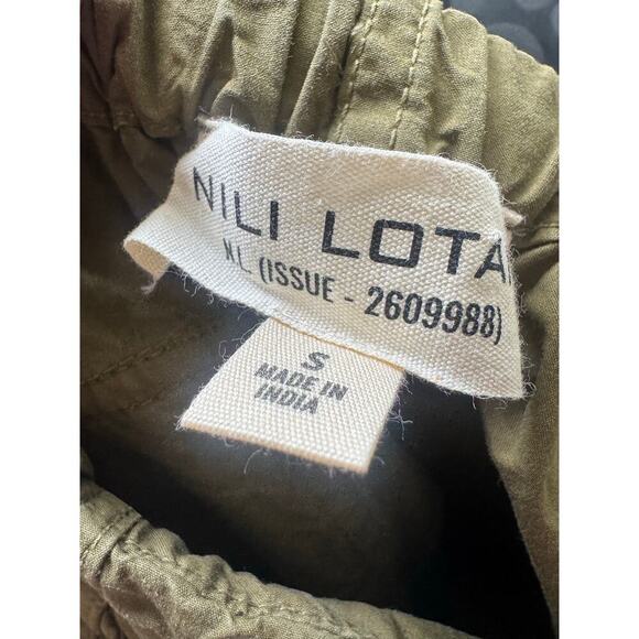Nili Lotan Lison Cargo Pants Oversized Straight Leg Relaxed Fit Green Size Small - Picture 10 of 13